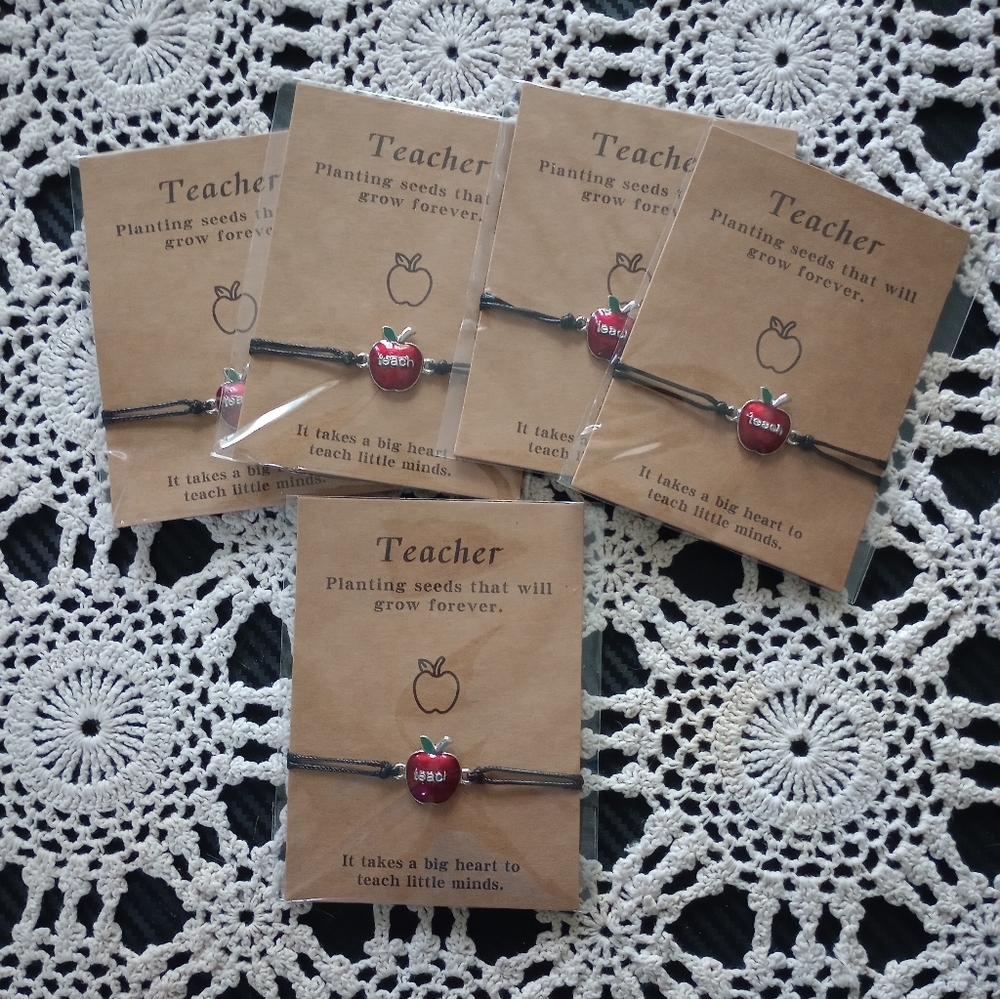 NWT Set of 5 Teacher Appreciation gifts Bracelets